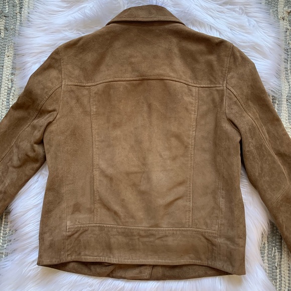 All Saints Chine Suede Jacket - Picture 8 of 15